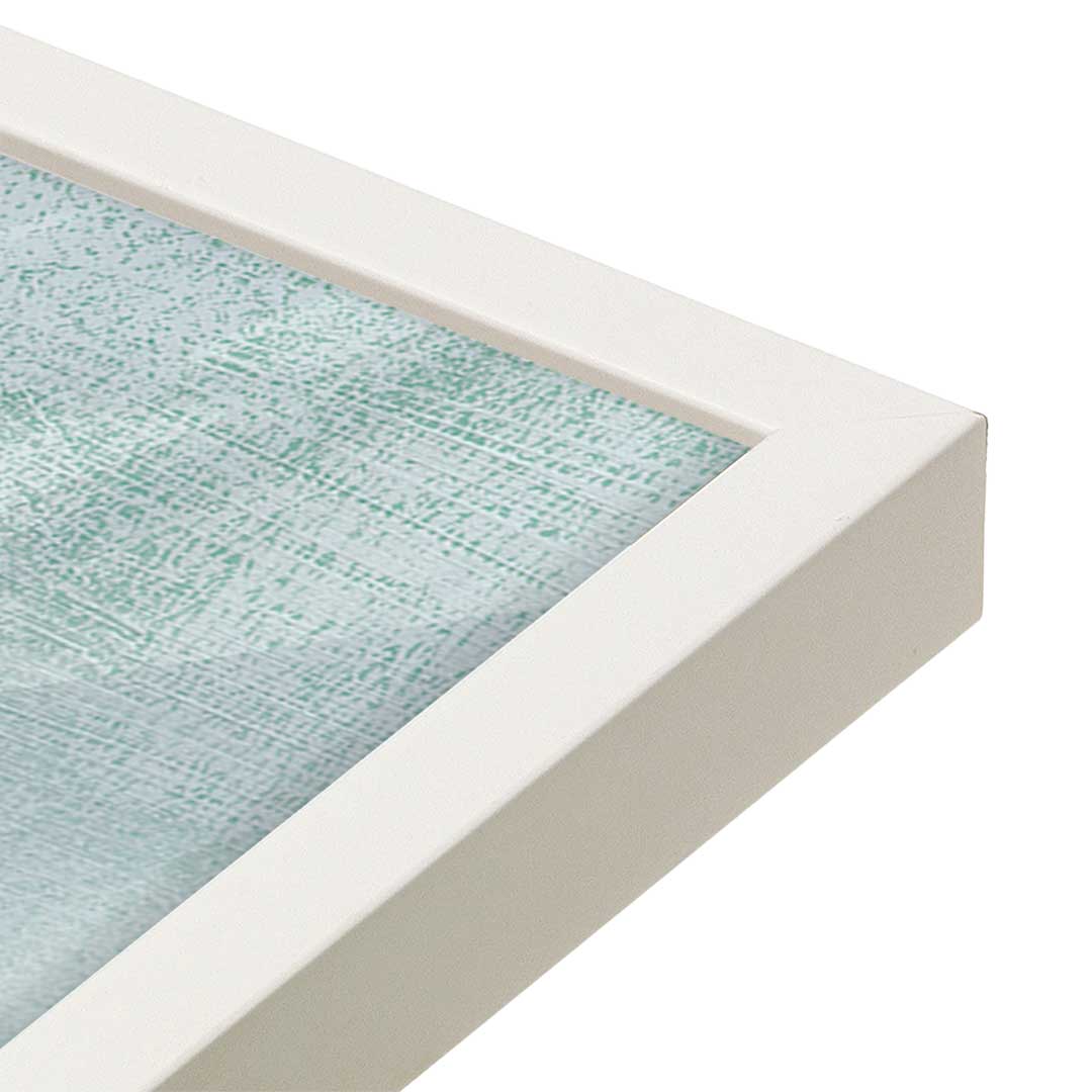 [Color:Opaque White], Picture of art in a Opaque White frame of the corner