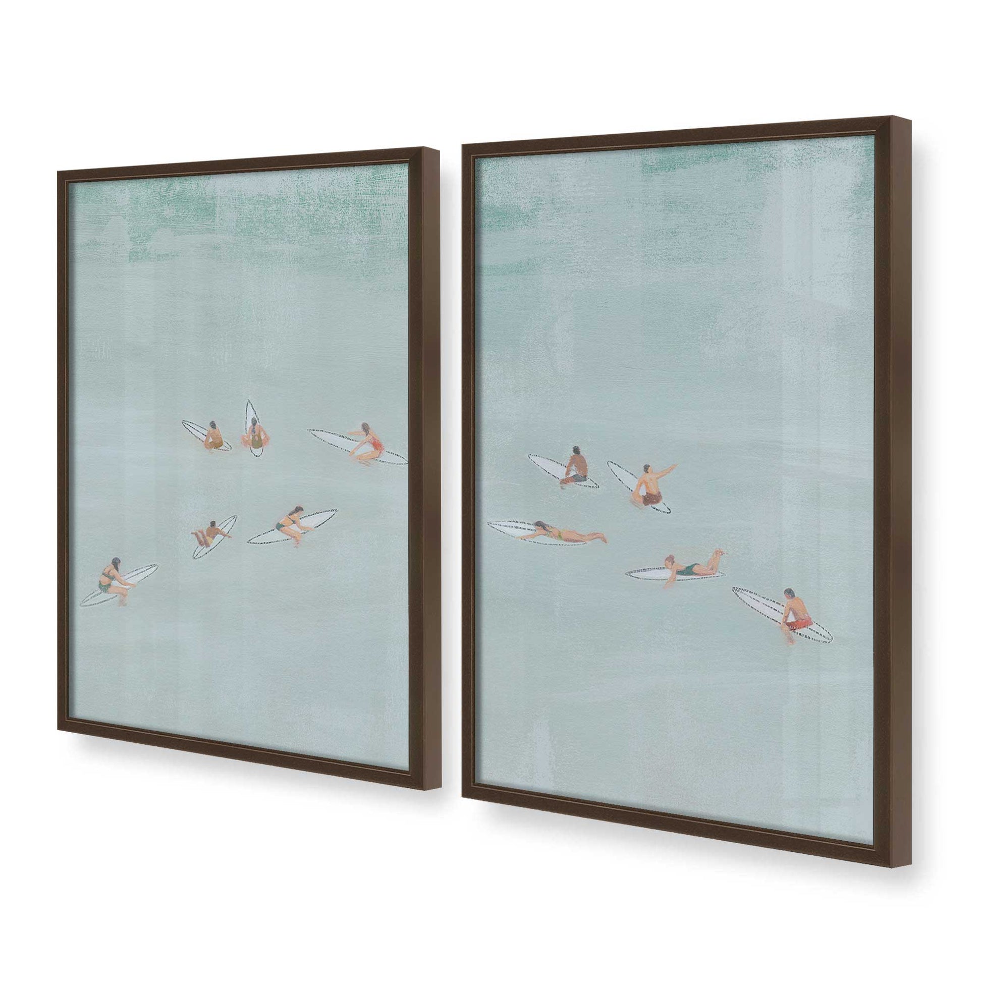 [Color:Belvinder Brown], Picture of art in a Belvinder Brown frame at an angle