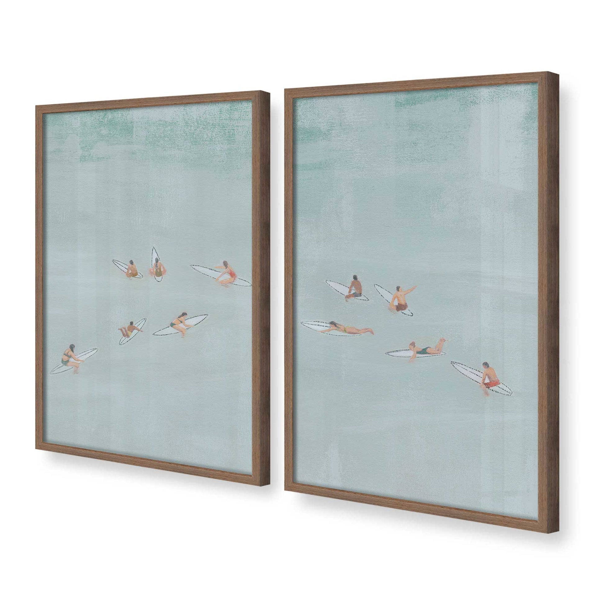 [Color:Walnut], Picture of art in a Walnut frame at an angle