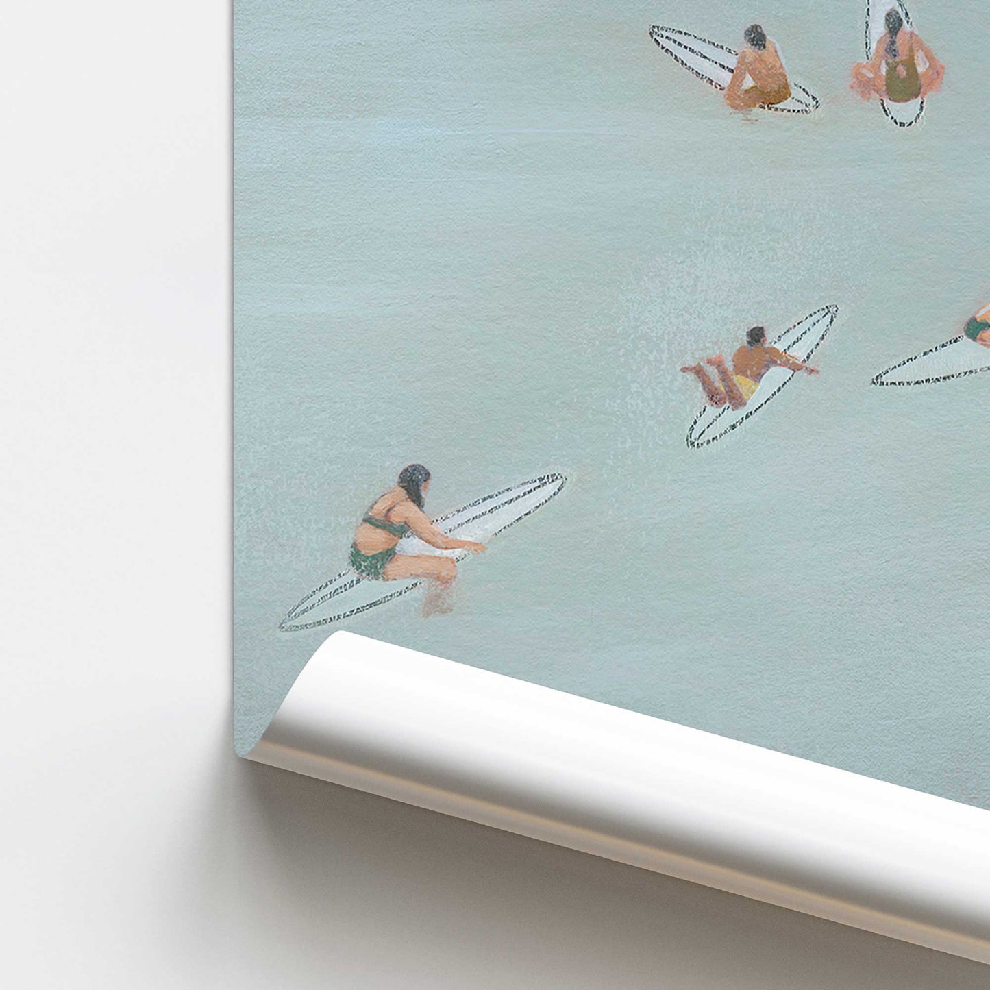 [color:Rolled Print], Picture of close up of art