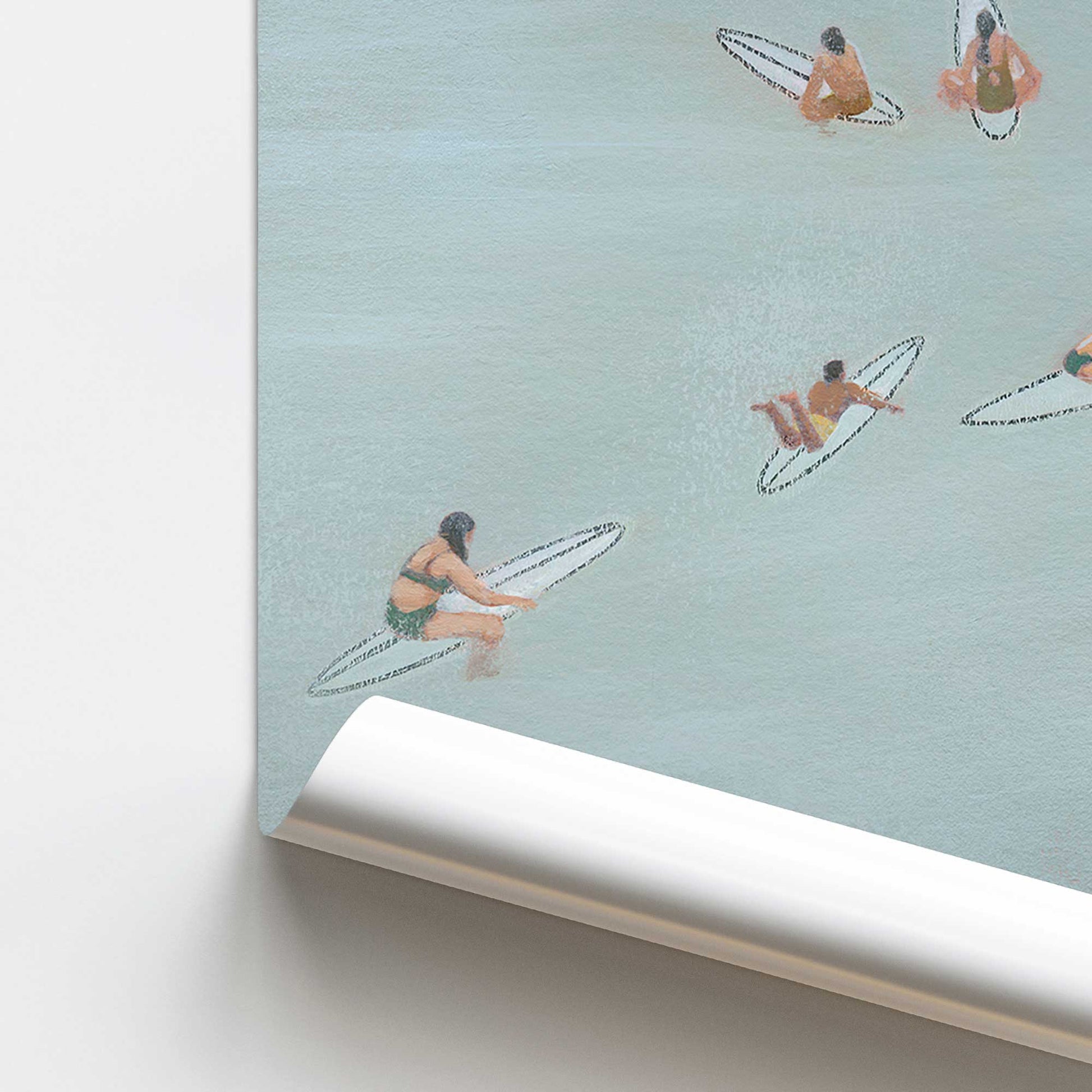[color:Rolled Print], Picture of close up of art