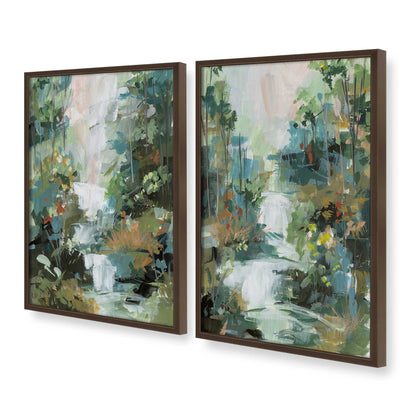 [Color:Belvinder Brown], Picture of art in a Belvinder Brown frame at an angle