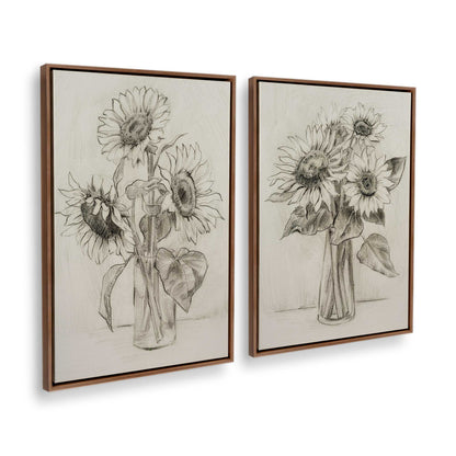 [Color:Walnut], Picture of art in a Walnut frame at an angle