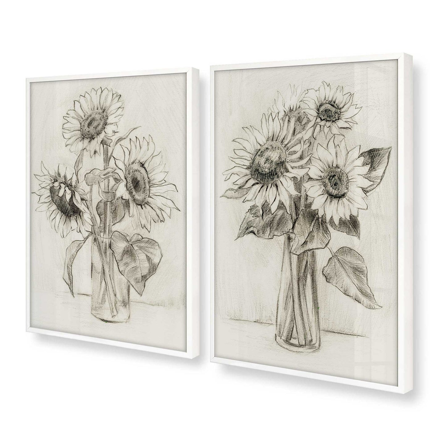 [Color:Opaque White], Picture of art in a Opaque White frame at an angle