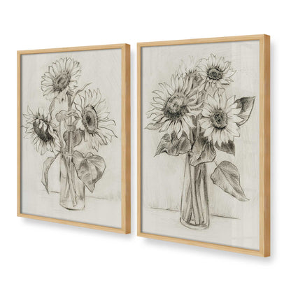 [Color:American Maple], Picture of art in a American Maple frame at an angle