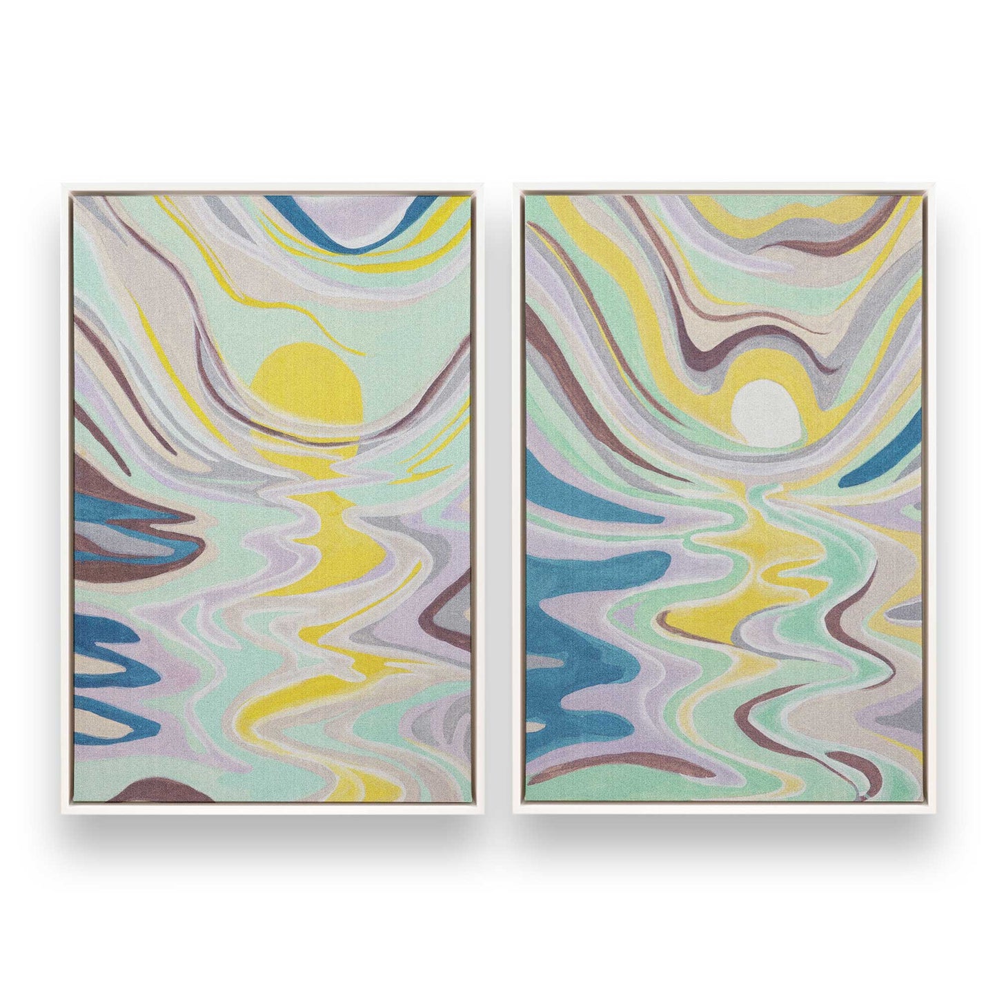 [Color:Opaque White], Picture of art in a White frame