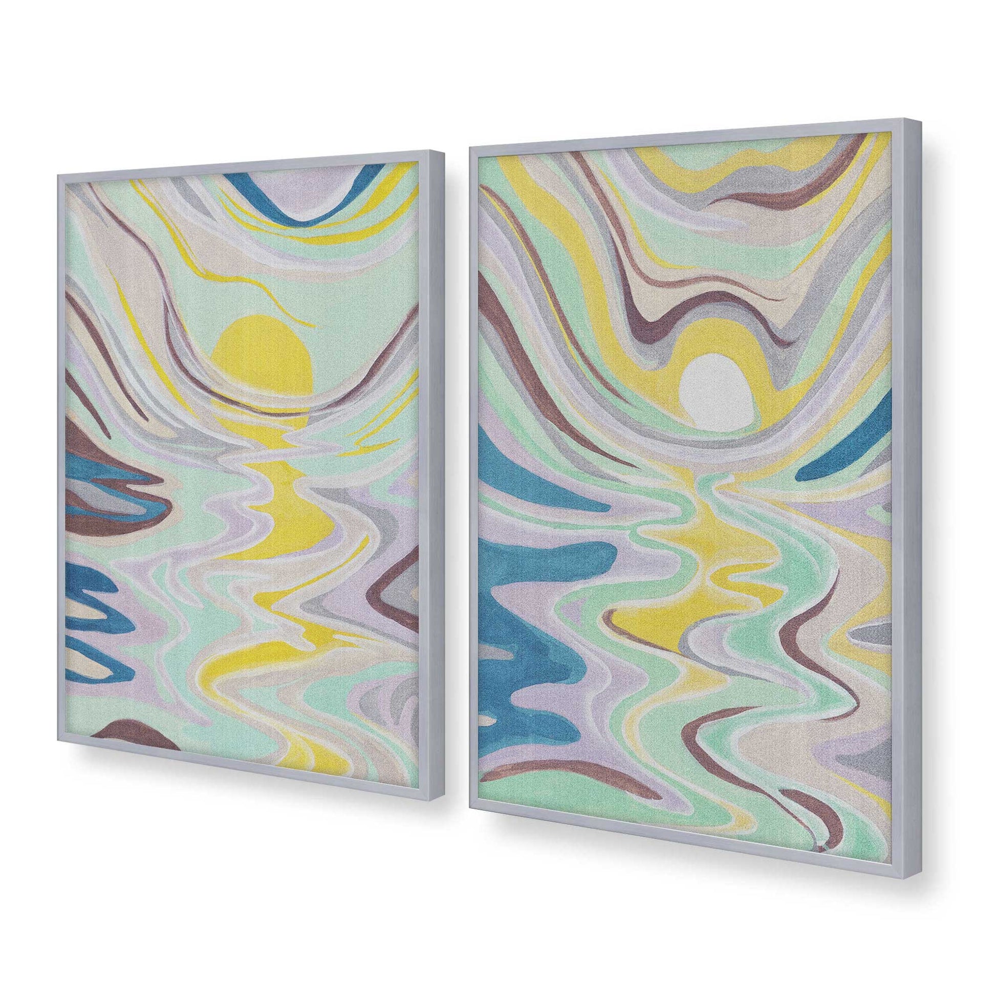 [Color:Polished Chrome], Picture of art in a Polished Chrome frame at an angle