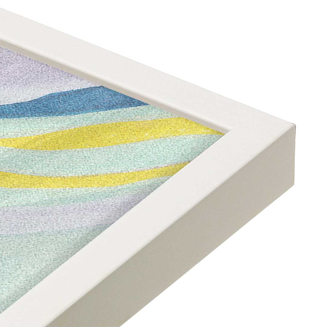 [Color:Opaque White], Picture of art in a Opaque White frame of the corner
