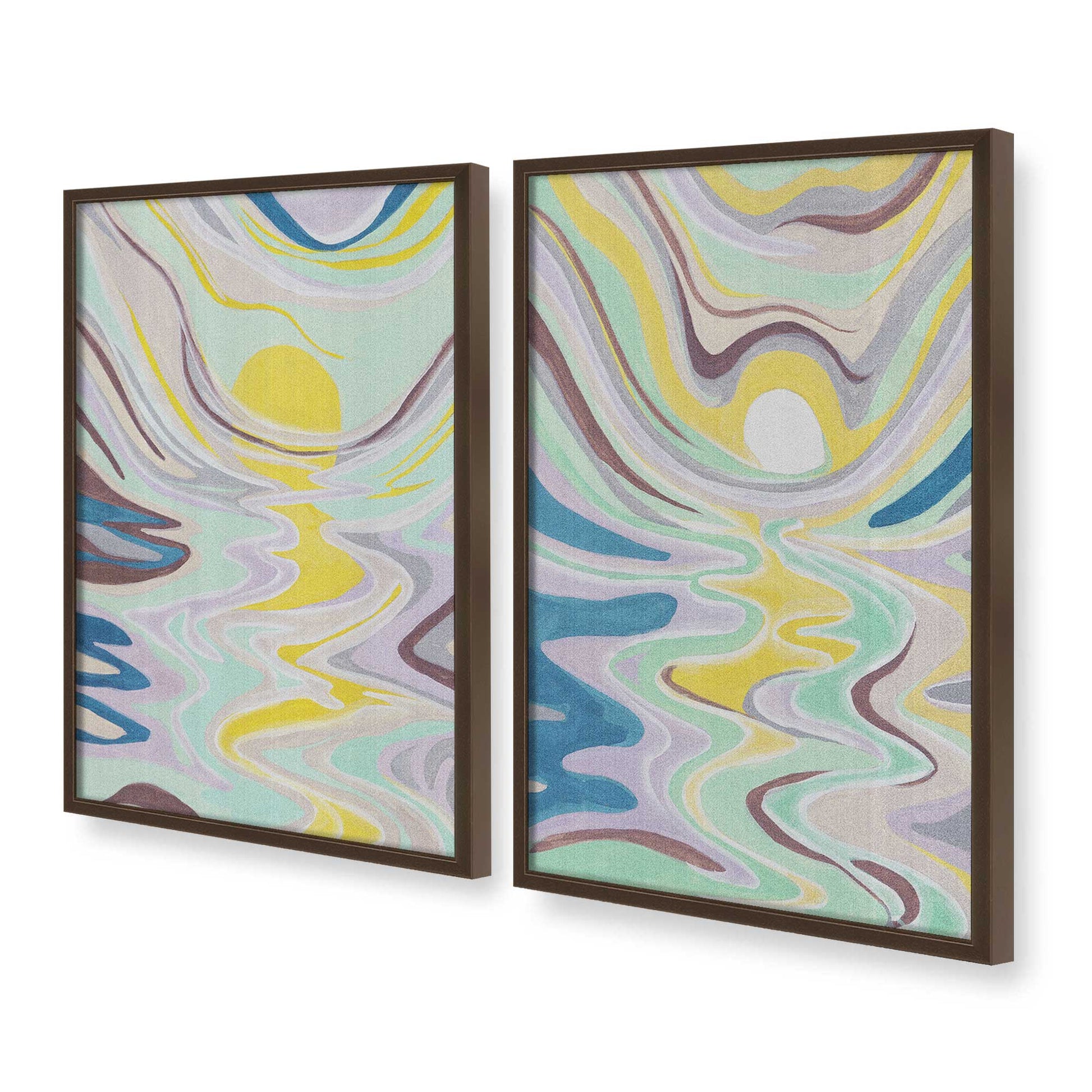 [Color:Belvinder Brown], Picture of art in a Belvinder Brown frame at an angle