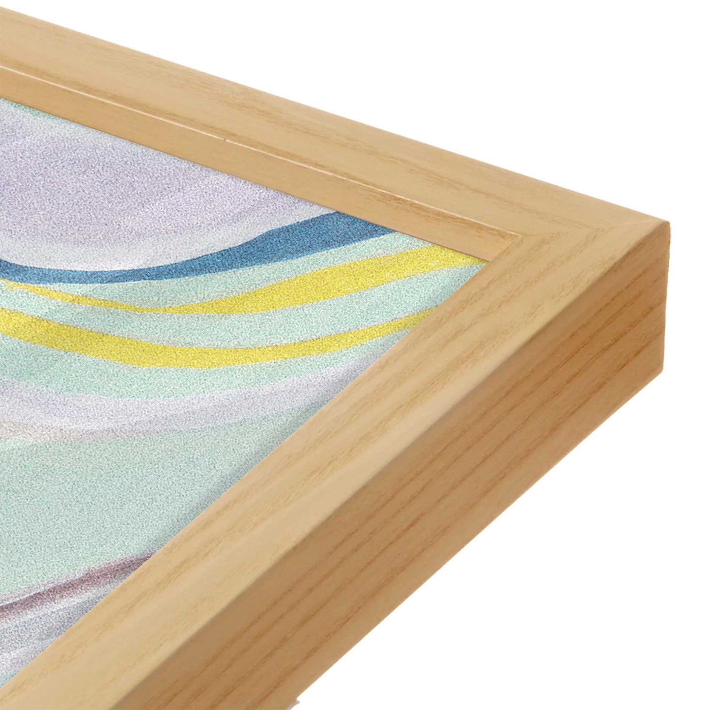 [Color:American Maple], Picture of art in a American Maple frame of the corner
