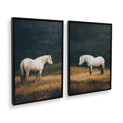 [Color:Satin Black], Picture of art in a Satin Black frame at an angle