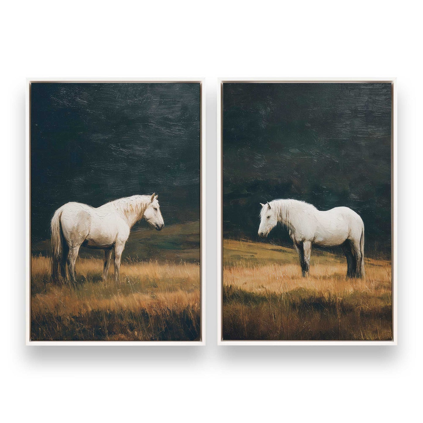 [Color:Opaque White], Picture of art in a White frame