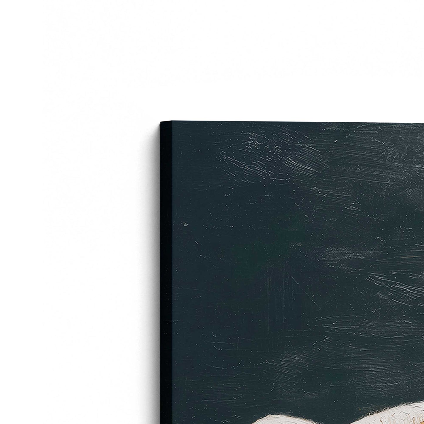 [Color:Stretched Canvas], Picture of the corner of the art