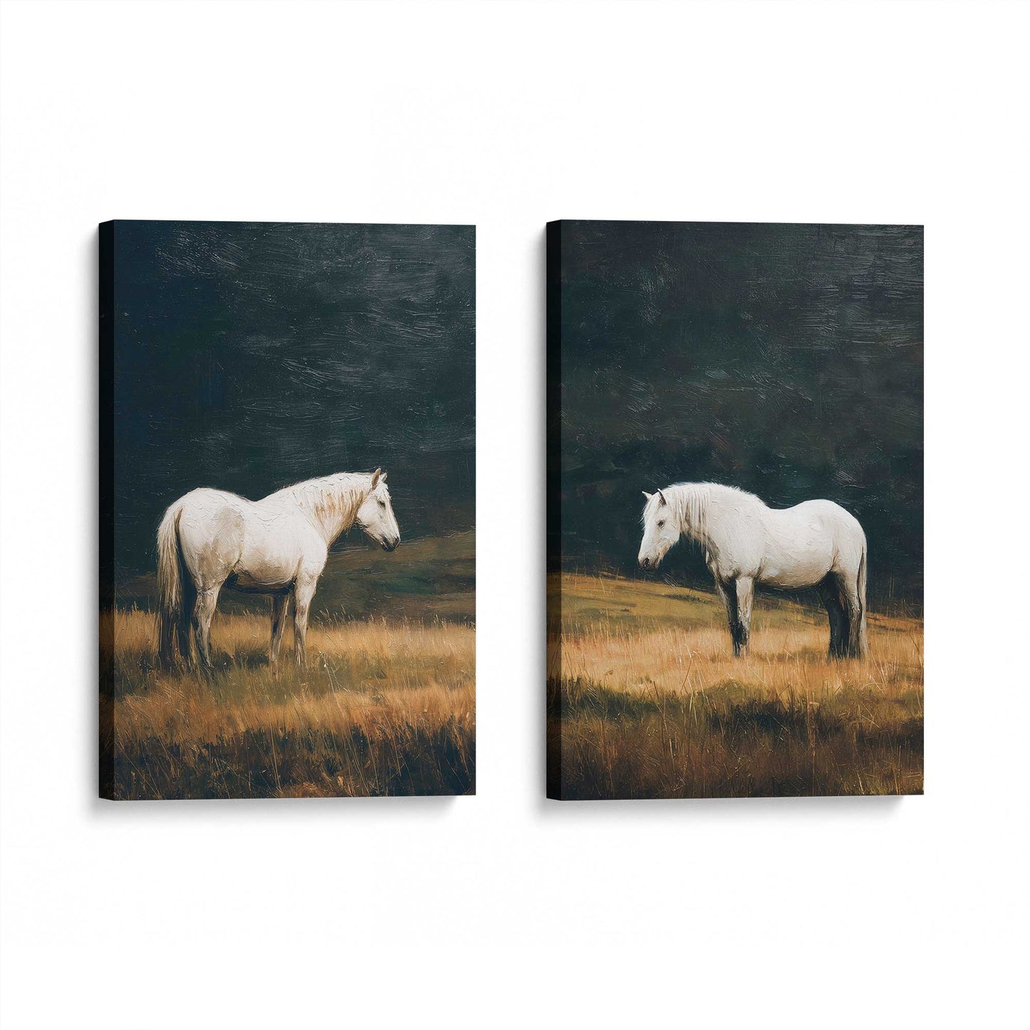 [Color:Stretched Canvas], Picture of art at an angle