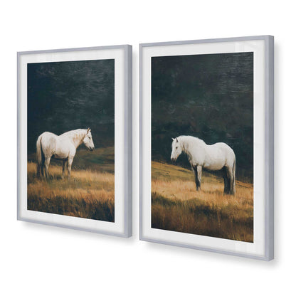 [Color:Polished Chrome], Picture of art in a Polished Chrome frame at an angle