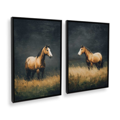 [Color:Satin Black], Picture of art in a Satin Black frame at an angle