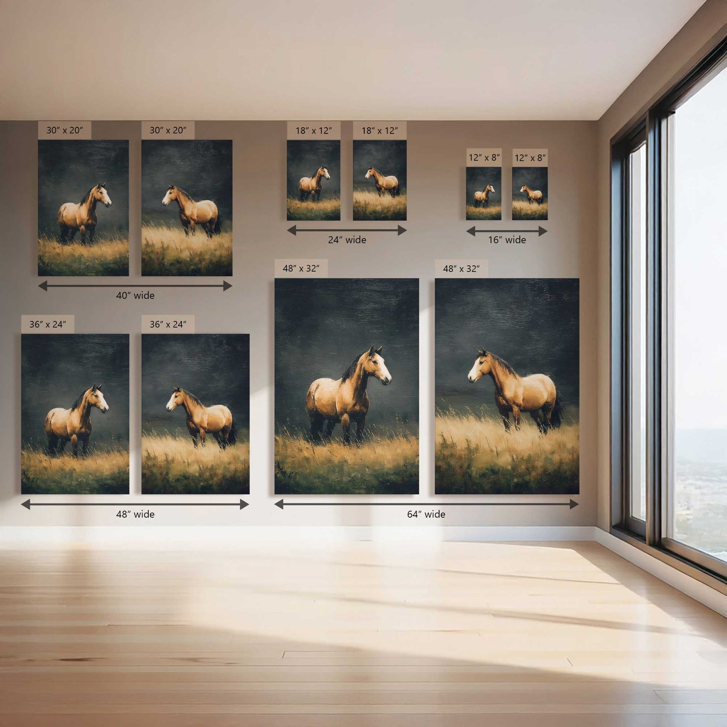 Stand Tall Buddy, Set of 2 Canvas Prints
