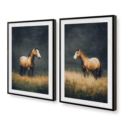 [Color:Satin Black], Picture of art in a Satin Black frame at an angle