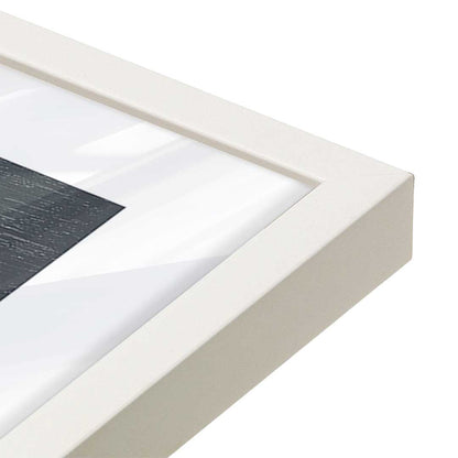 [Color:Opaque White], Picture of art in a Opaque White frame of the corner