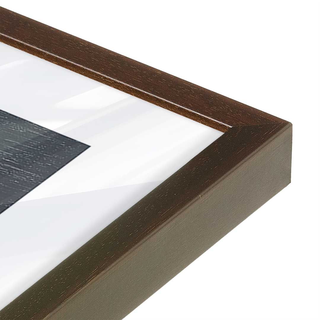 [Color:Belvinder Brown], Picture of art in a Belvinder Brown frame of the corner
