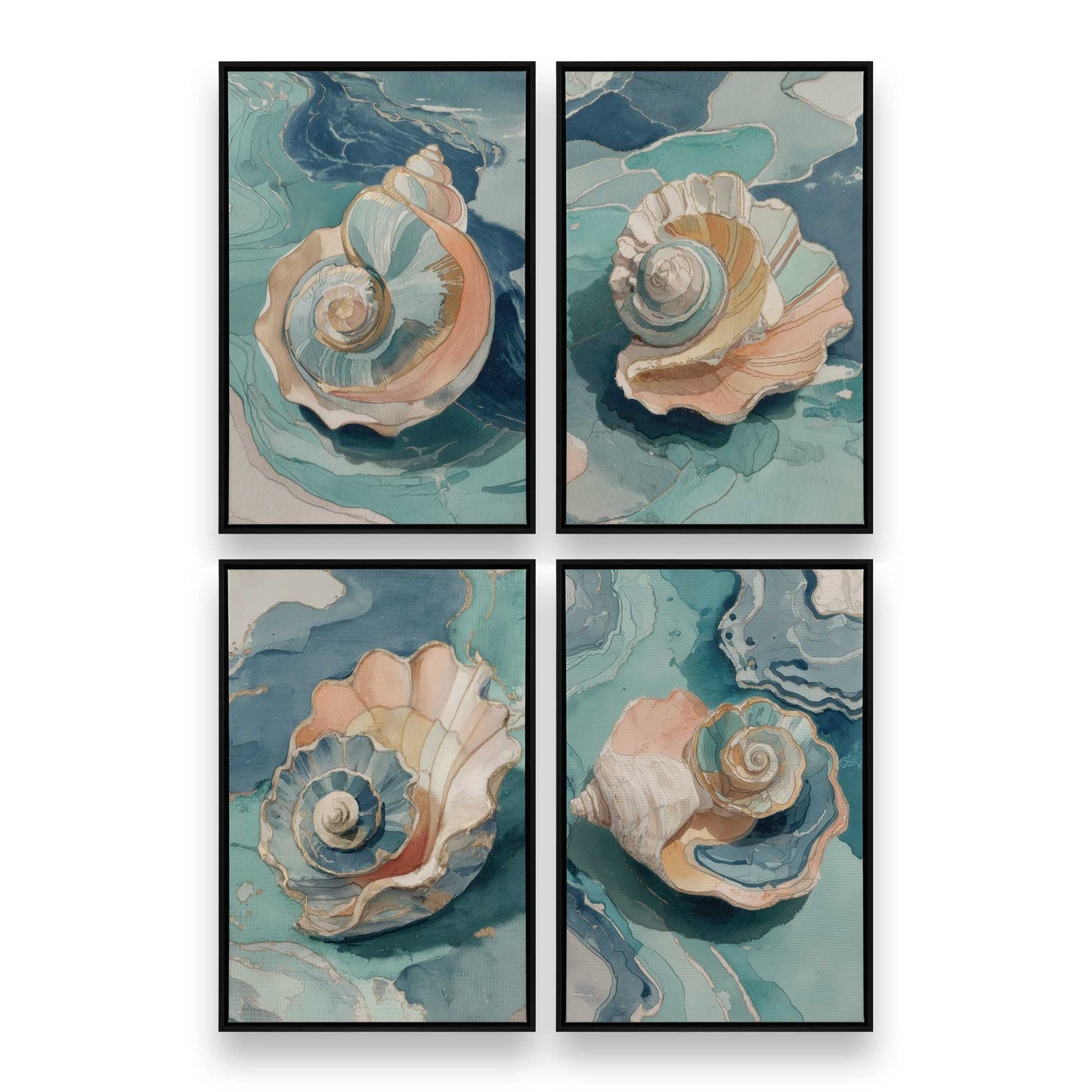 [Color:Satin Black], Picture of art in a Satin Black frame