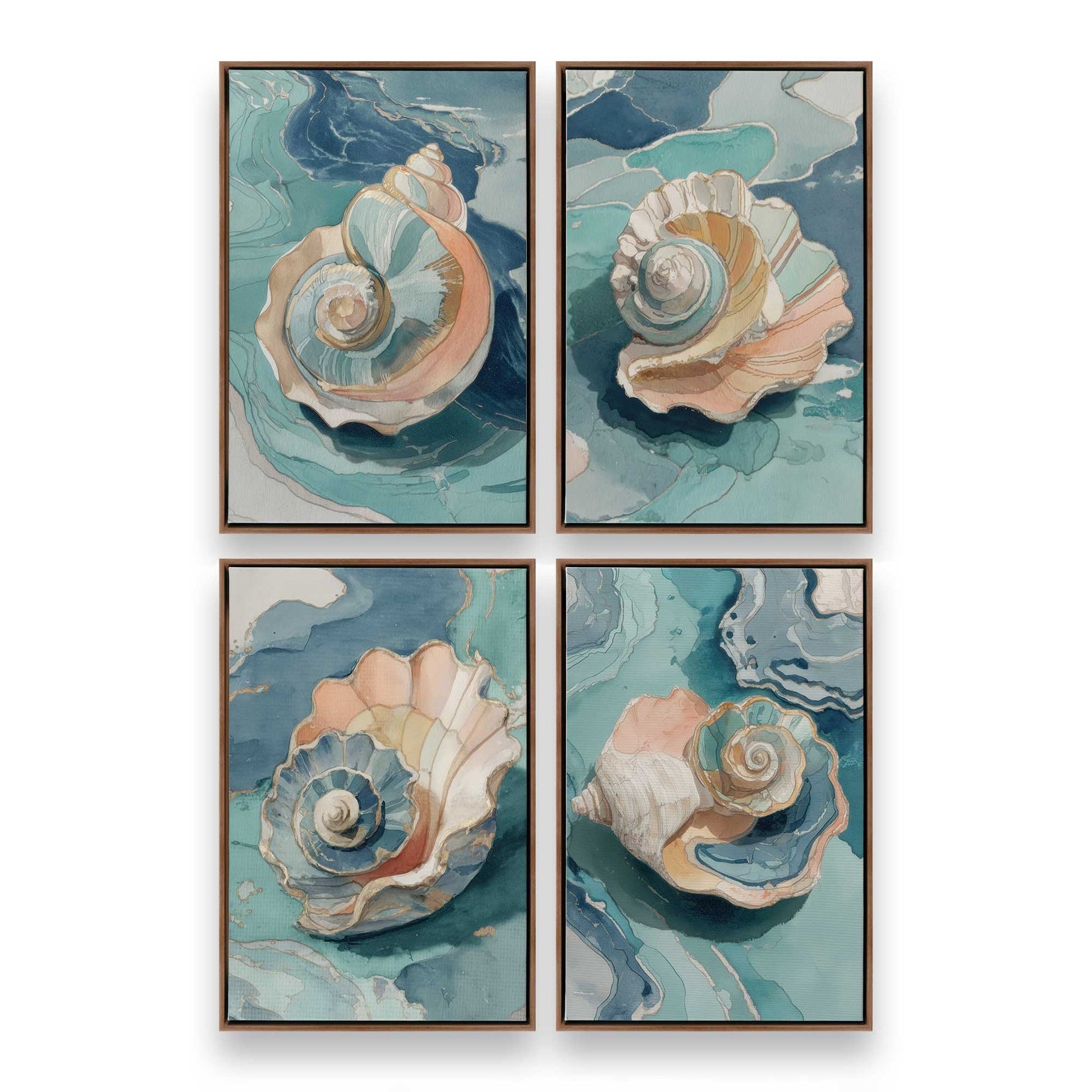 [Color:Walnut], Picture of art in a Walnut frame