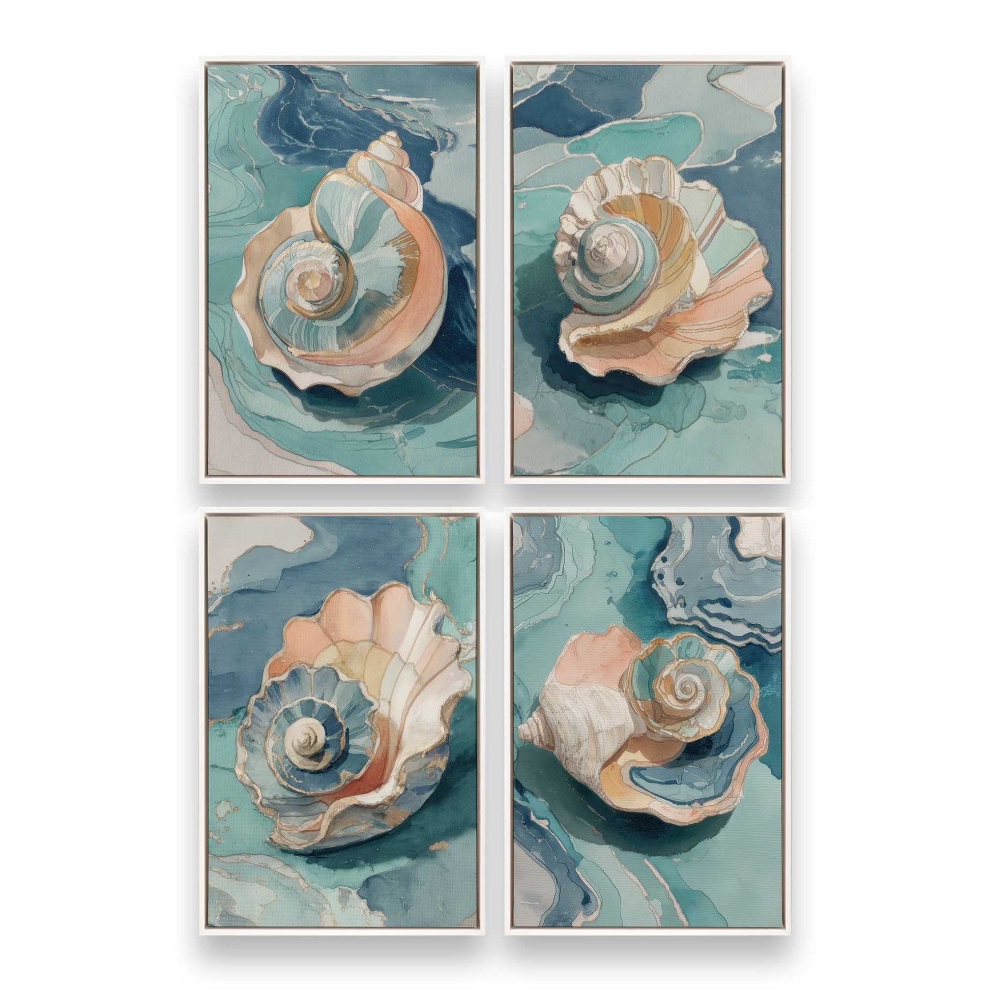 [Color:Opaque White], Picture of art in a White frame