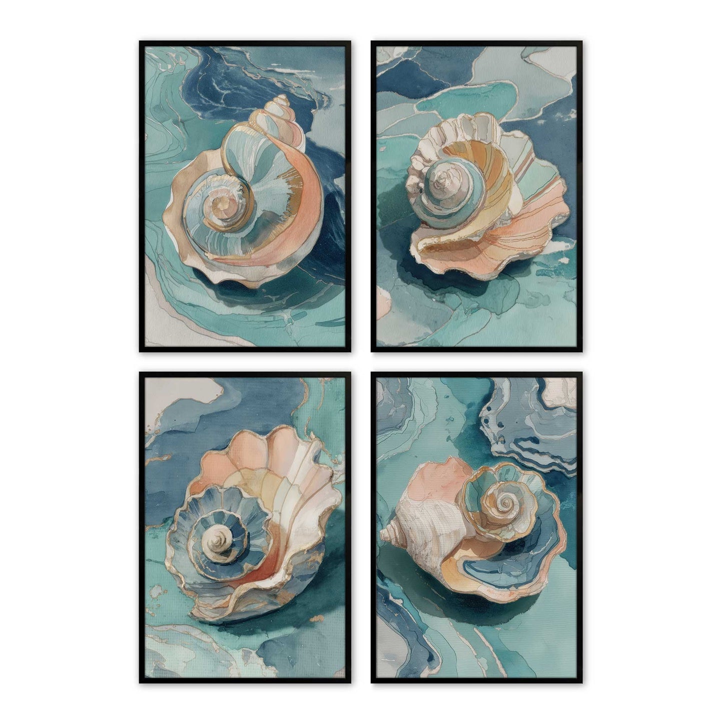 [Color:Satin Black], Picture of art in a Satin Black frame