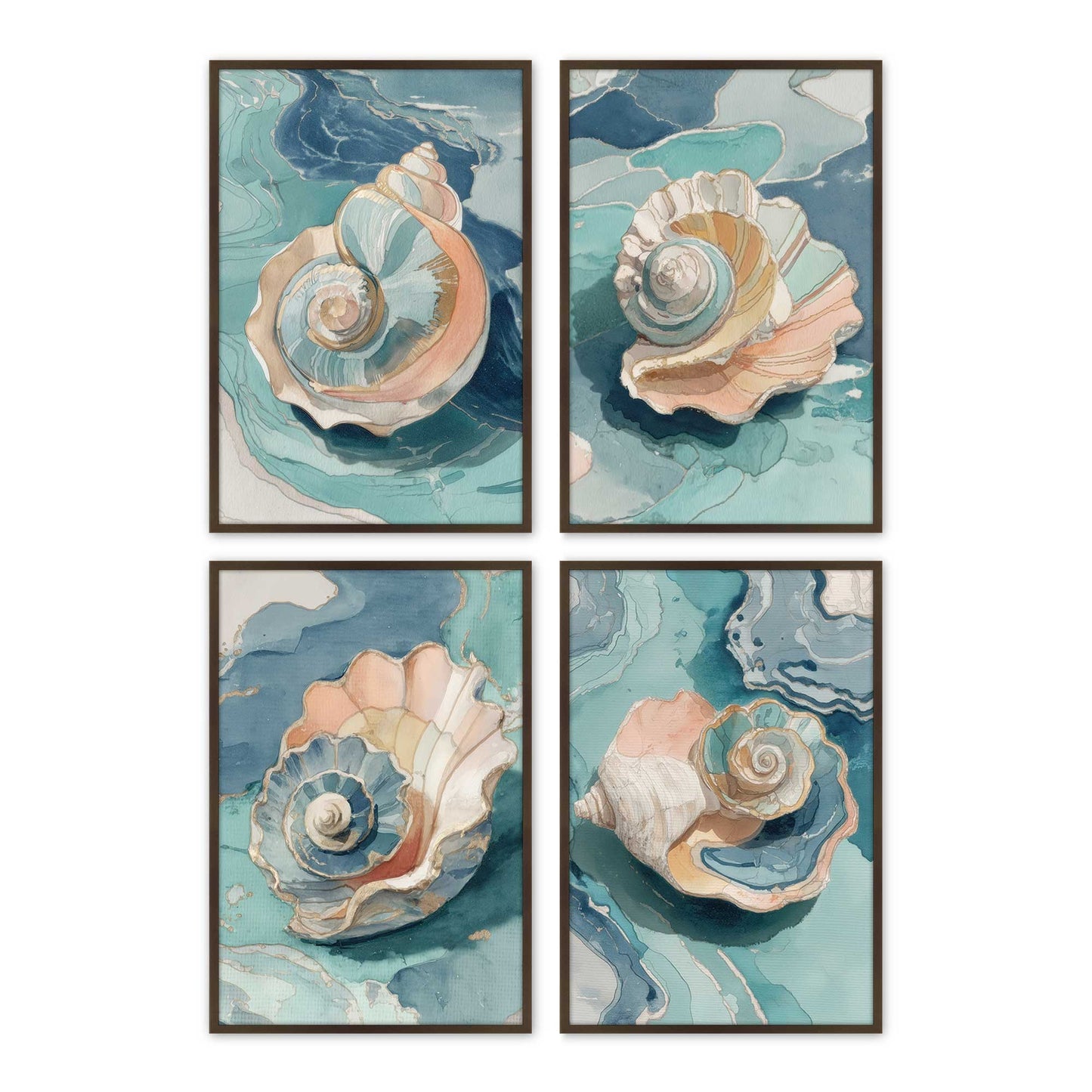 [Color:Belvinder Brown], Picture of art in a Belvinder Brown frame