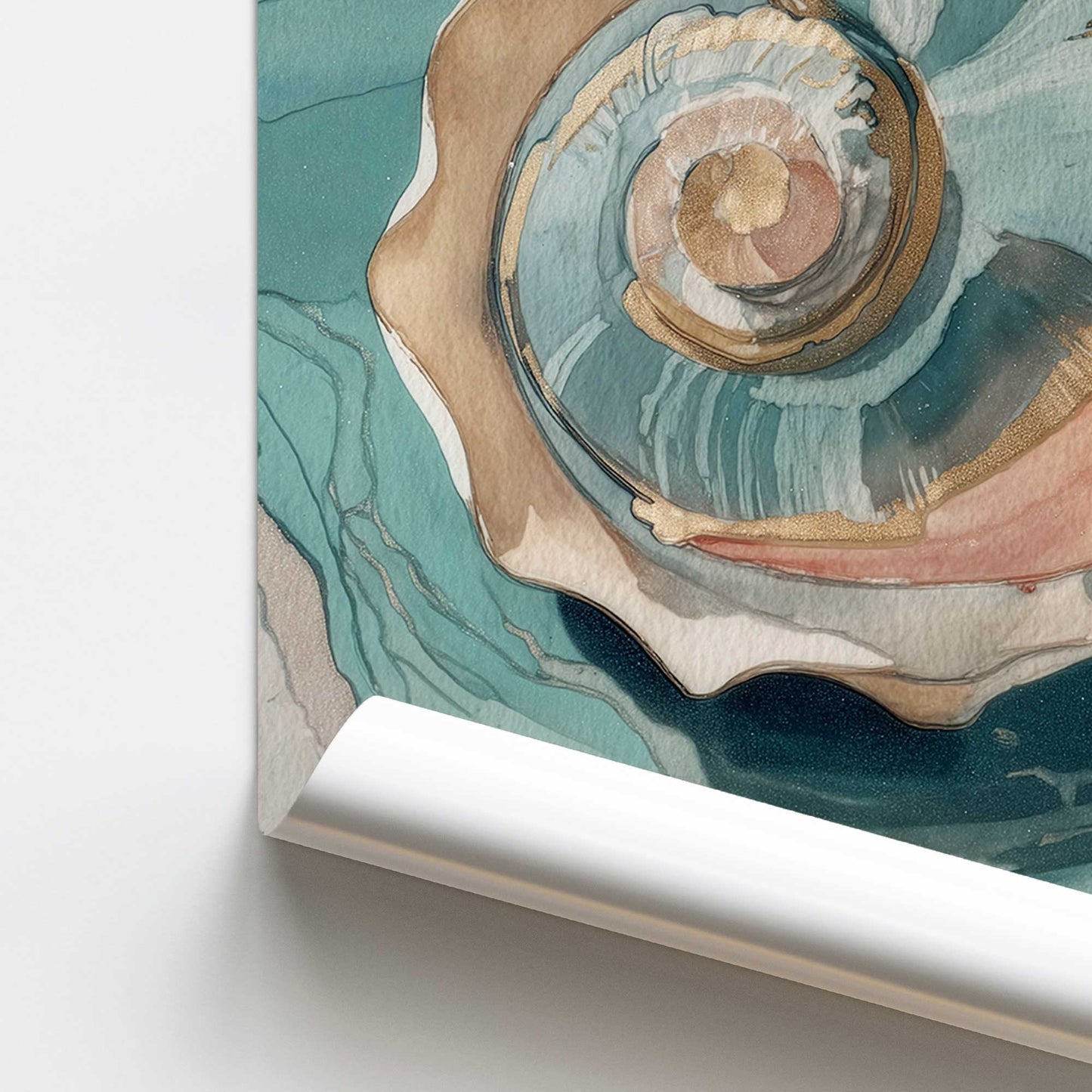[color:Rolled Print], Picture of close up of art