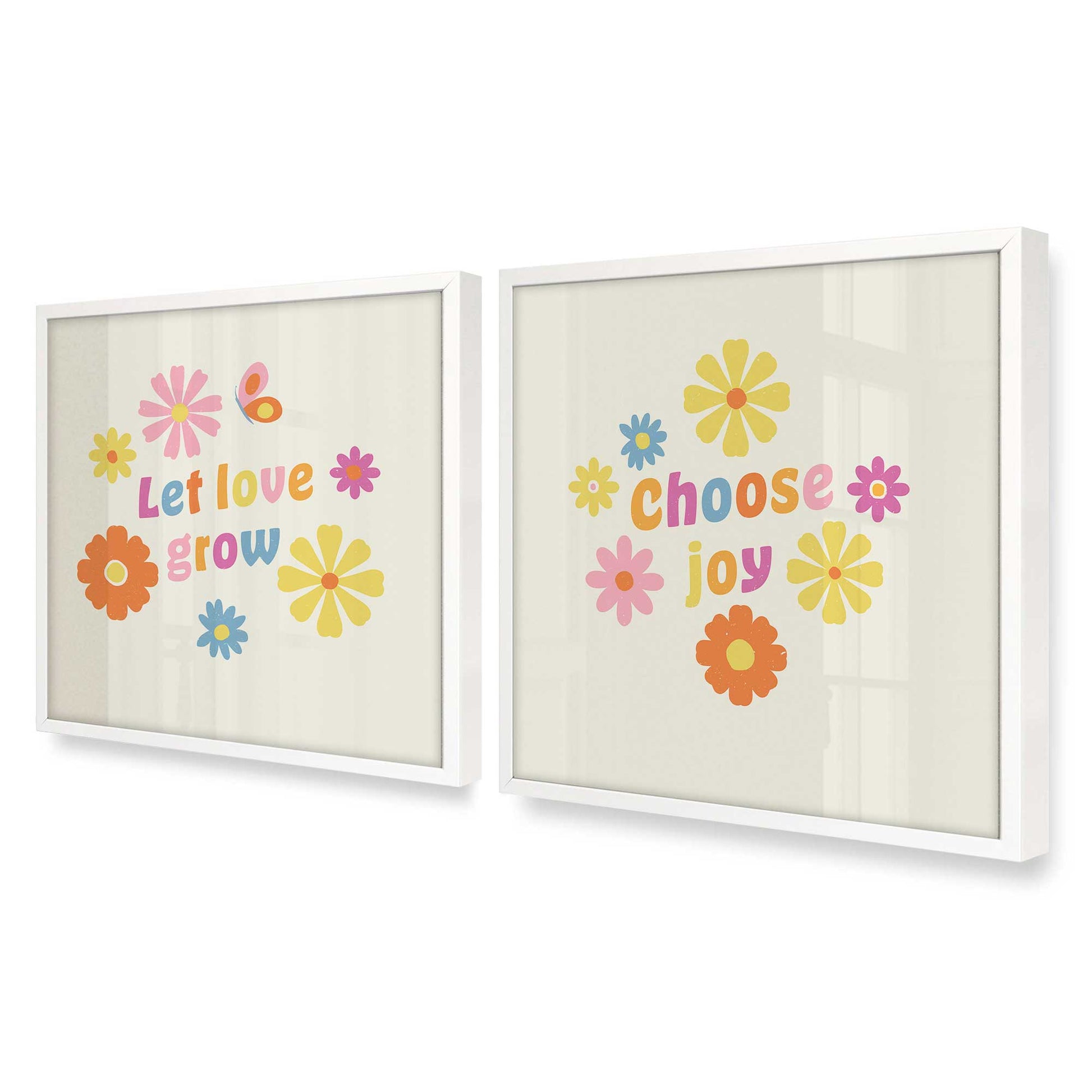 [Color:Opaque White], Picture of art in an Opaque White frame at an angle
