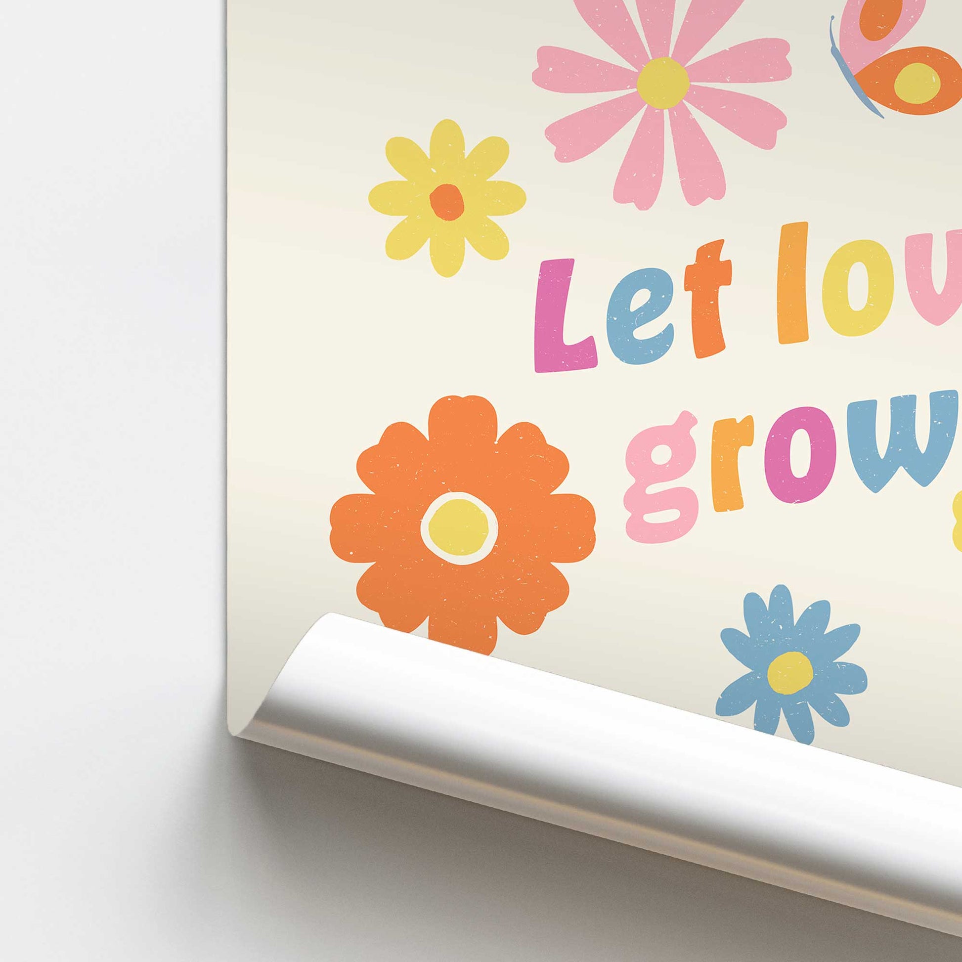 [color:Rolled Print], Picture of close up of art