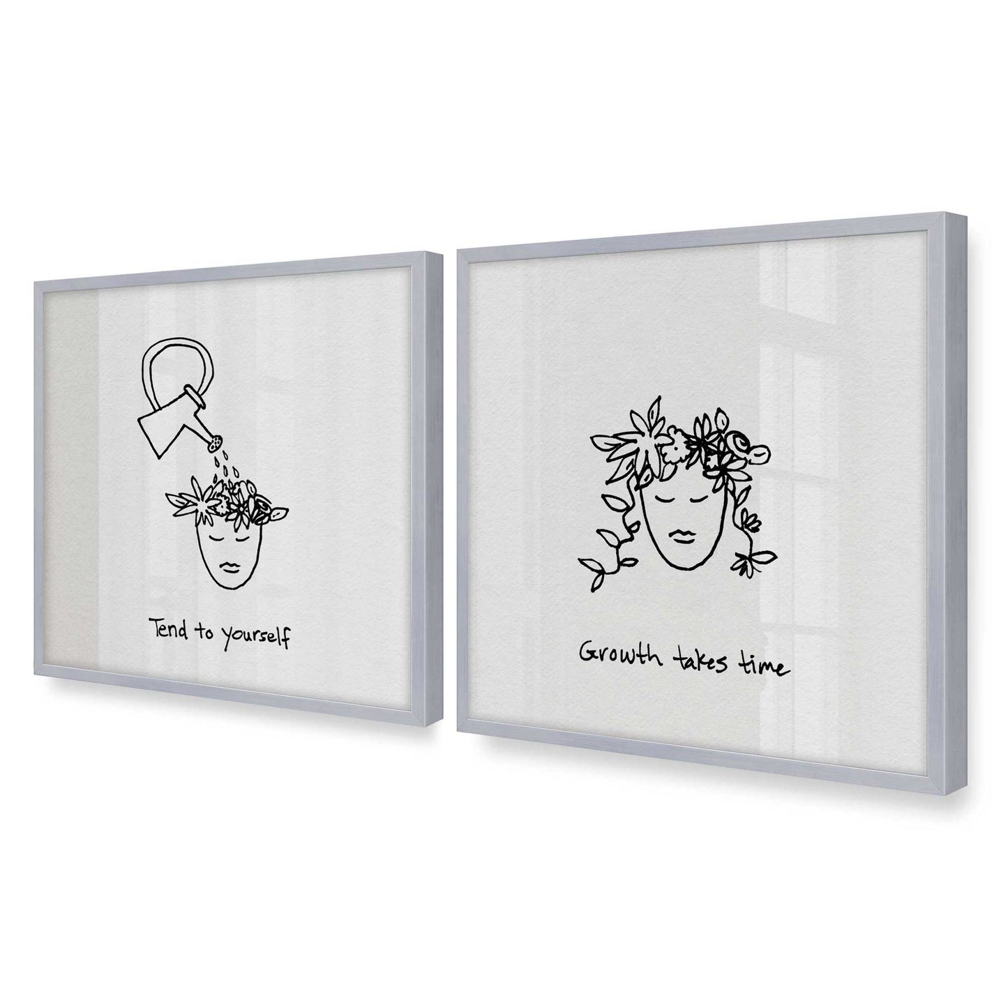 [Color:Polished Chrome], Picture of art in a Polished Chrome frame of the corner