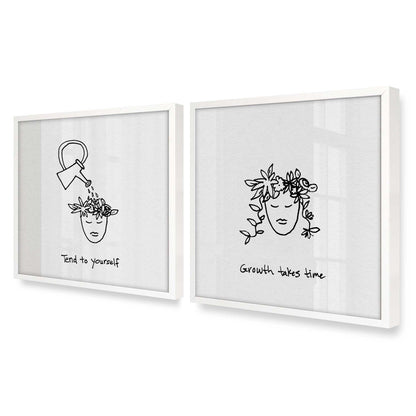 [Color:Opaque White], Picture of art in an Opaque White frame at an angle