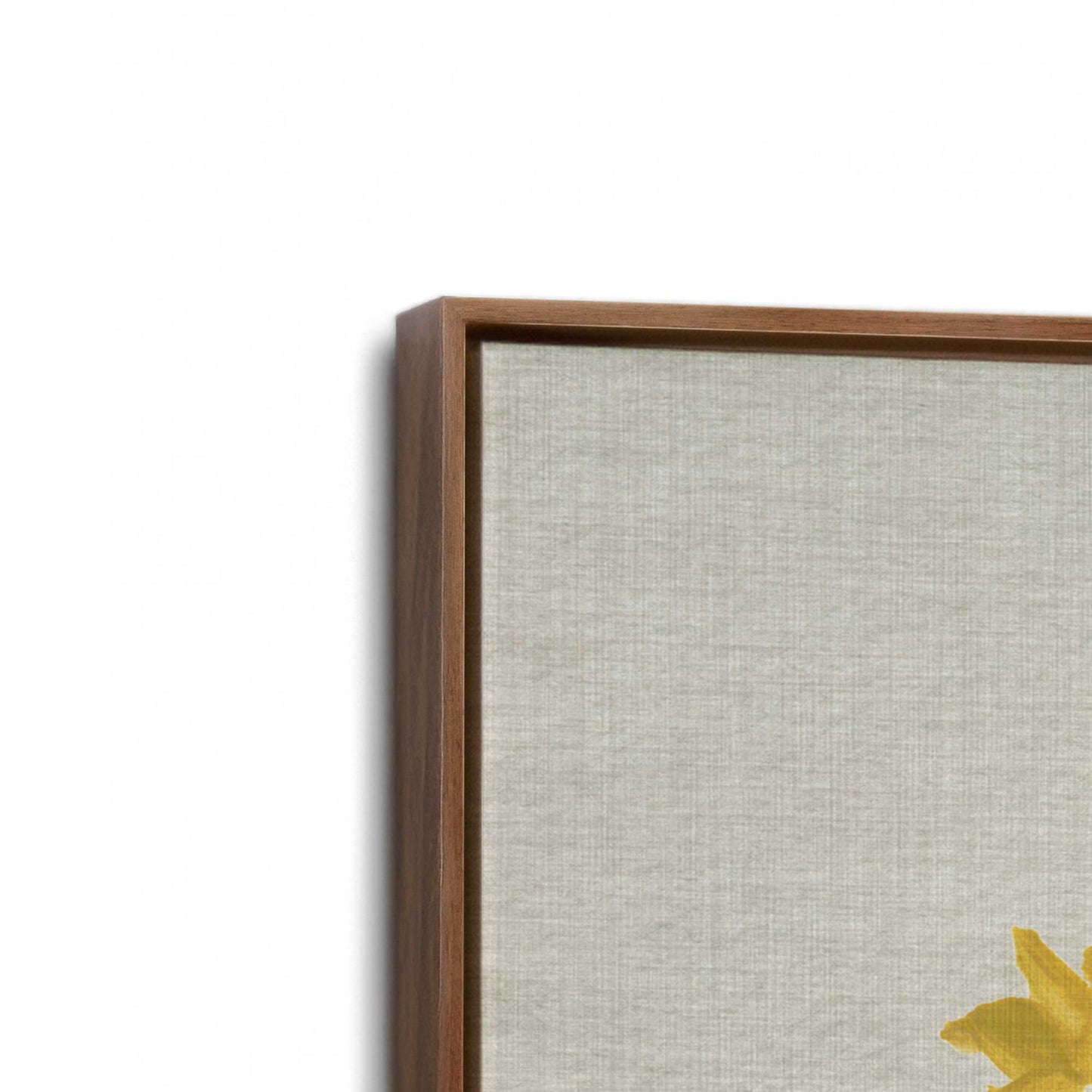 [Color:Walnut], Picture of art in a Walnut frame at an angle