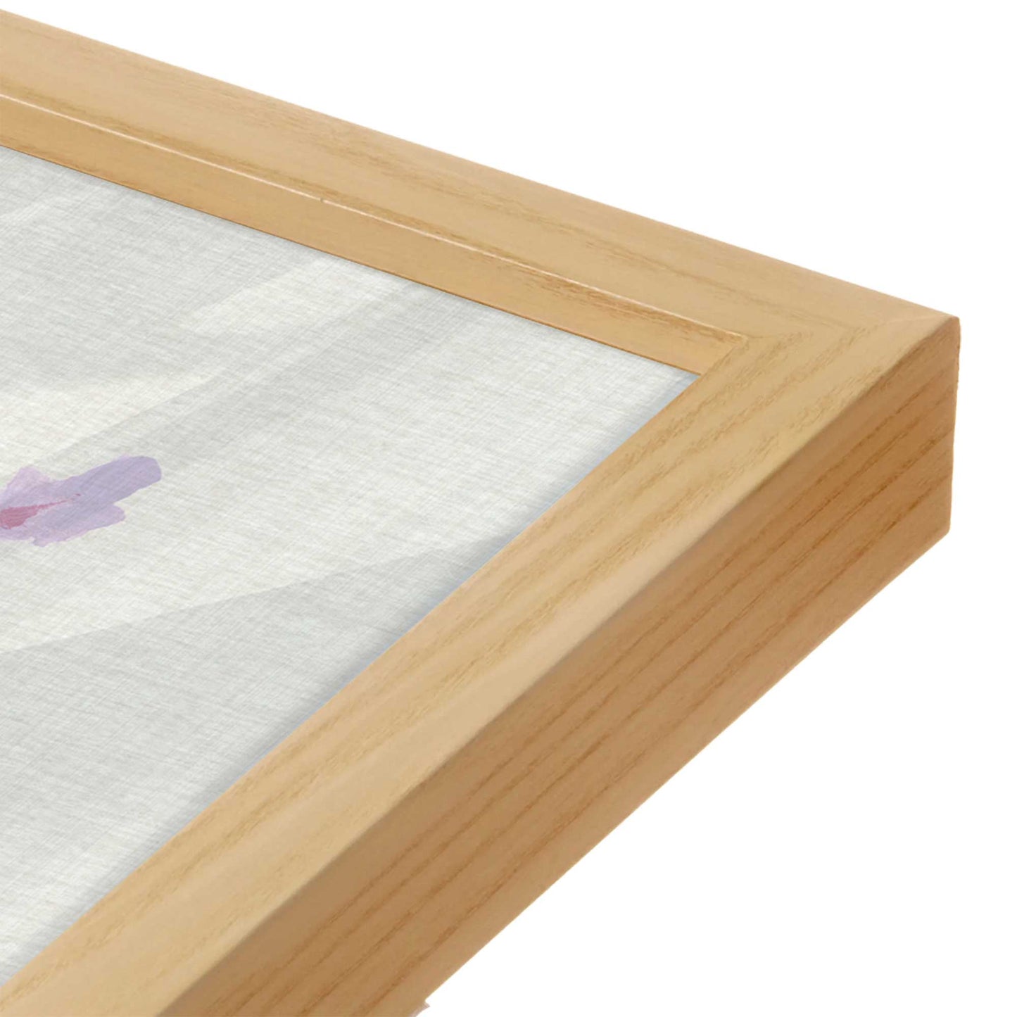 [Color:American Maple], Picture of art in an American Maple frame of the corner