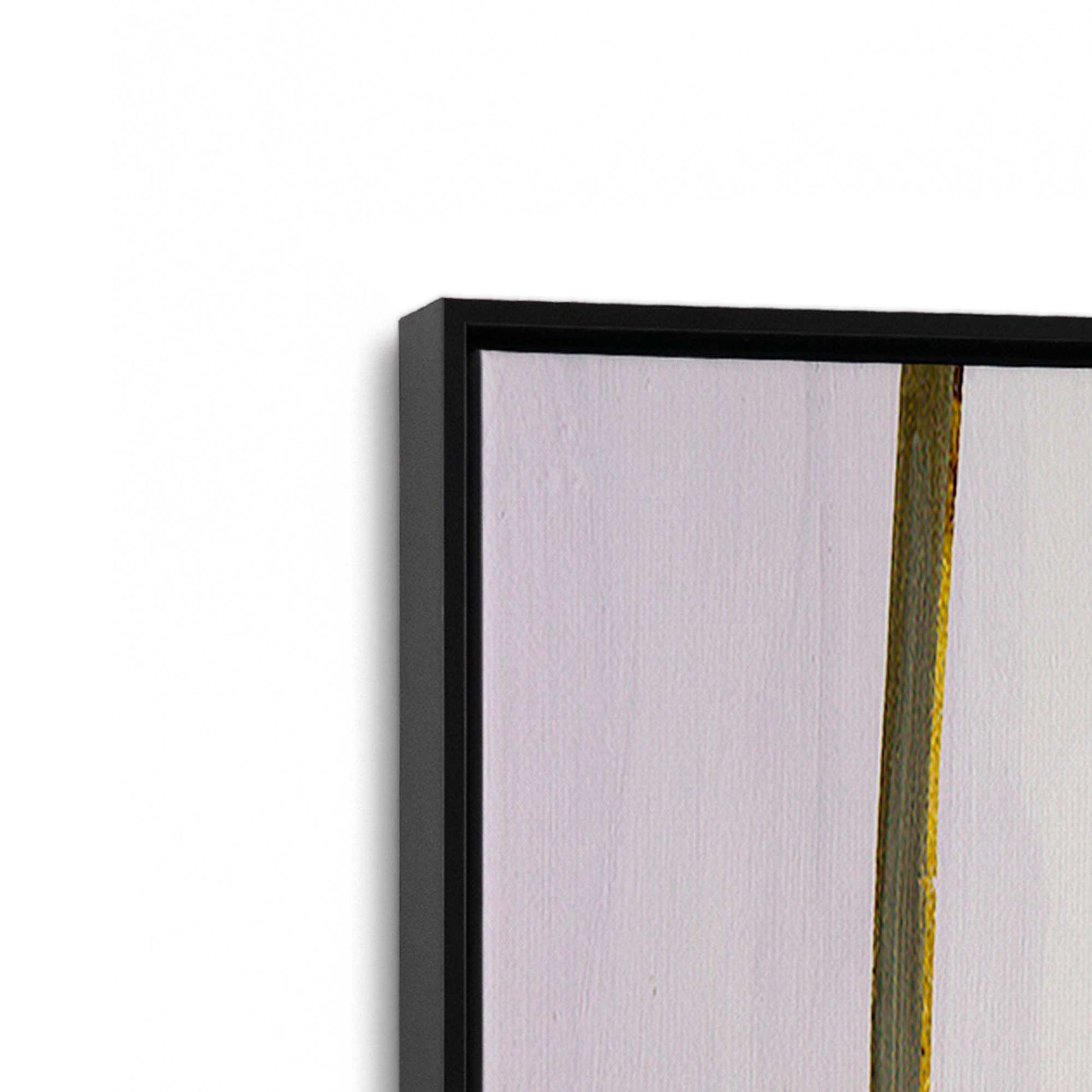 [Color:Satin Black], Picture of art in a Satin Black frame at an angle