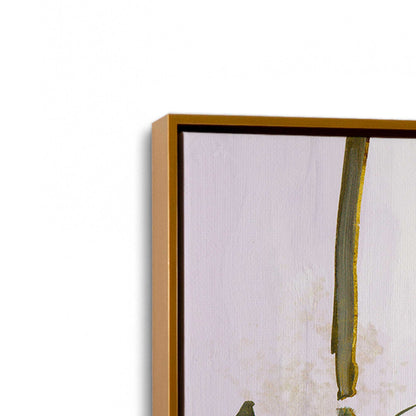 [Color:Polished Gold], Picture of art in a Polished Gold frame at an angle