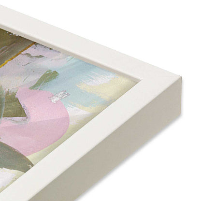 [Color:Opaque White], Picture of art in an Opaque White frame of the corner