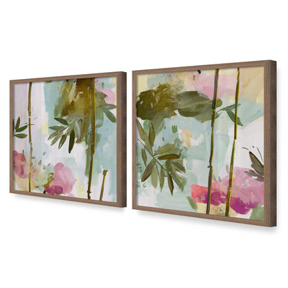 [Color:Walnut], Picture of art in a Walnut frame at an angle