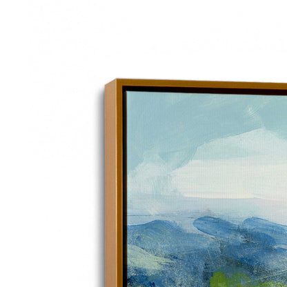 [Color:Polished Gold], Picture of art in a Polished Gold frame at an angle