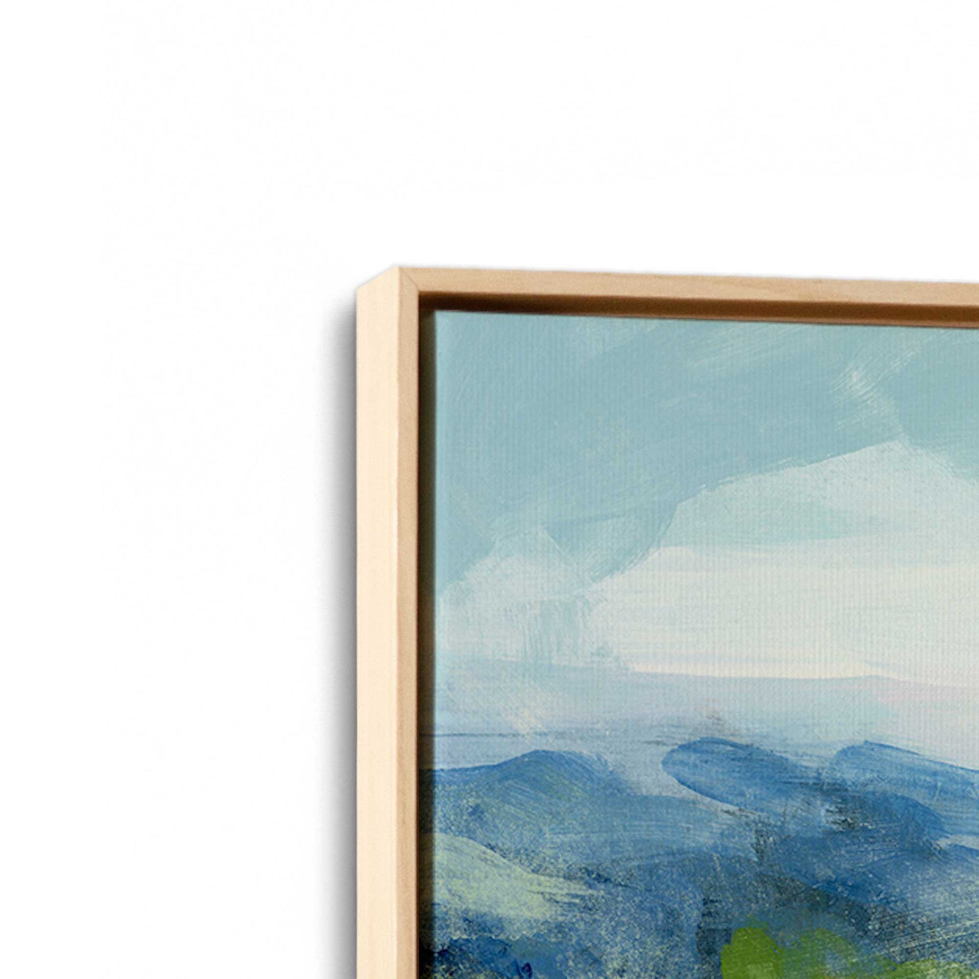 [Color:American Maple], Picture of art in an American Maple frame at an angle