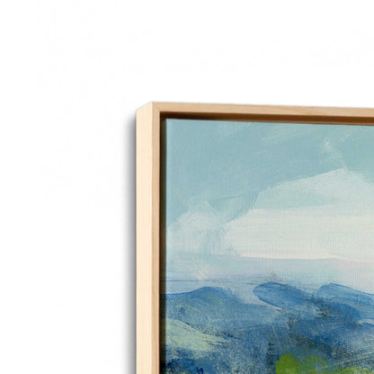 [Color:American Maple], Picture of art in an American Maple frame at an angle
