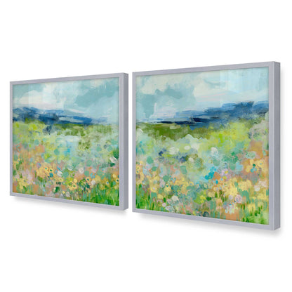 [Color:Polished Chrome], Picture of art in a Polished Chrome frame of the corner