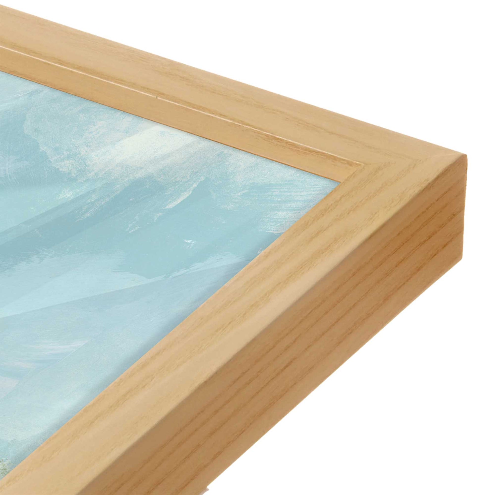 [Color:American Maple], Picture of art in an American Maple frame of the corner