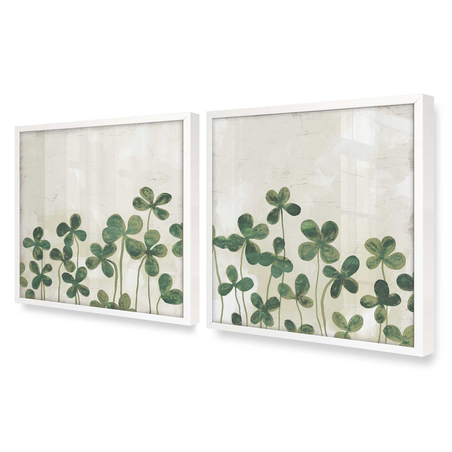 [Color:Opaque White], Picture of art in an Opaque White frame at an angle