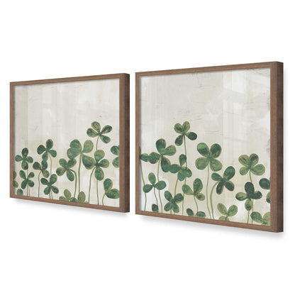 [Color:Walnut], Picture of art in a Walnut frame at an angle