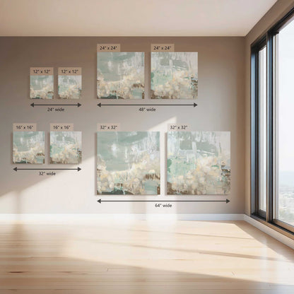 Beachy Paint Party I, Set of 2 Canvas Prints