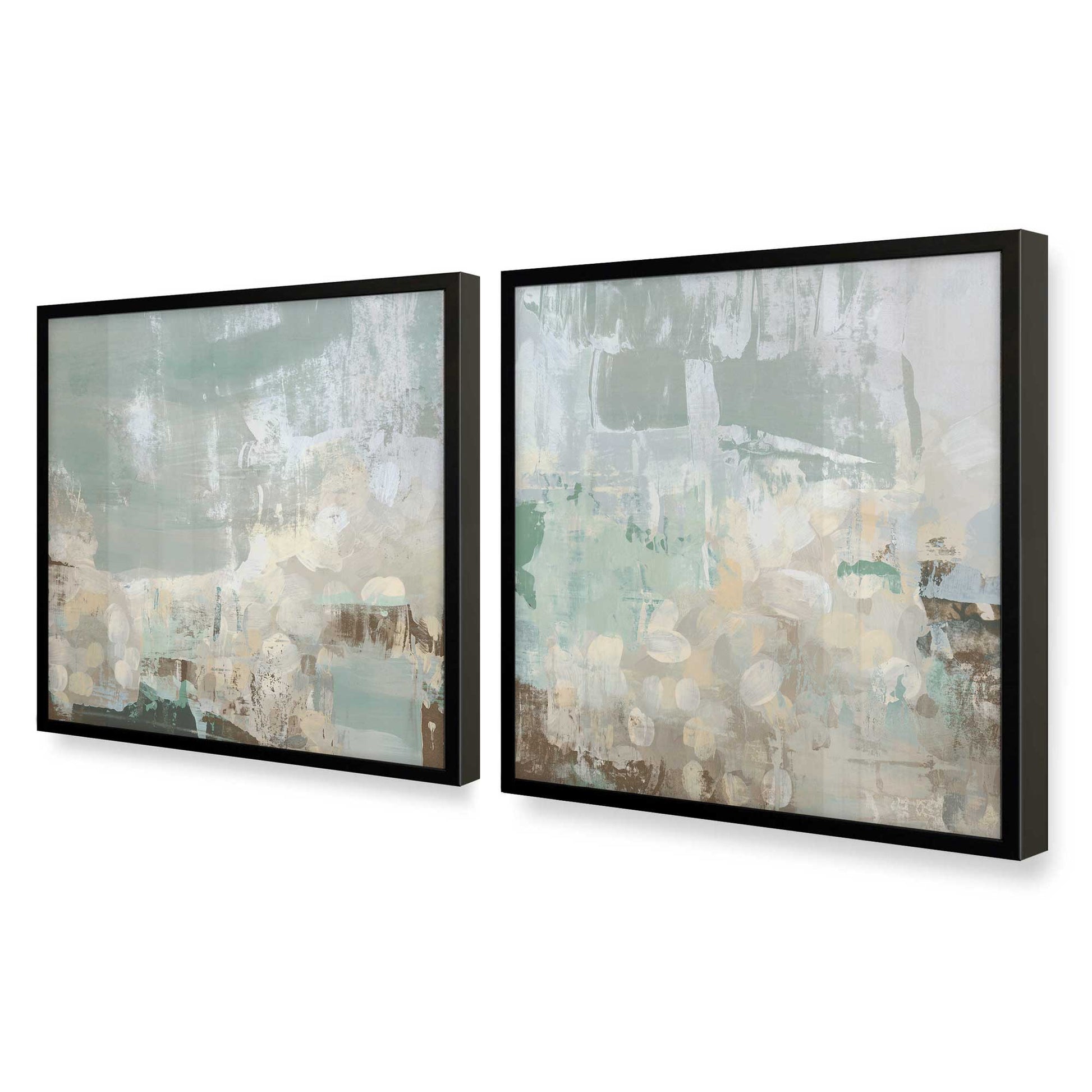 [Color:Satin Black], Picture of art in a Satin Black frame at an angle