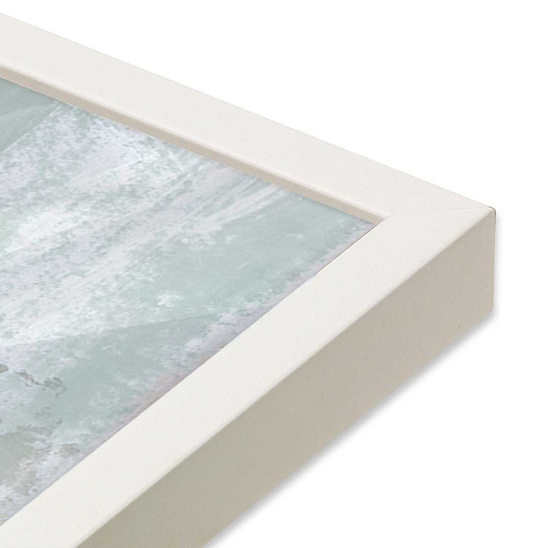 [Color:Opaque White], Picture of art in an Opaque White frame of the corner
